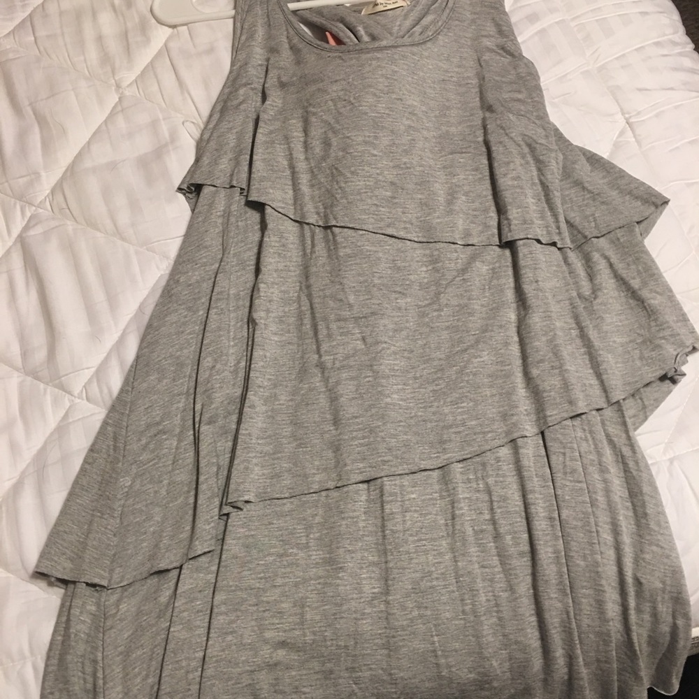 Grey tiered tank with bow back